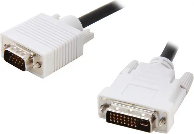 Main image of Rosewill RCW-900 - 10-Foot DVI-A (24 + 5-Pin) Male to HD15 VGA Male Analog Video Cable with Ferrites Cores