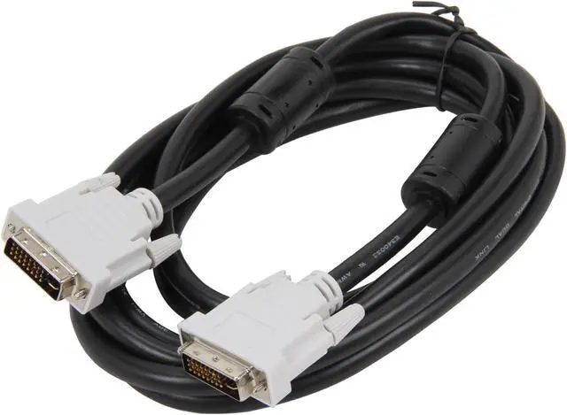 Alt view image 2 of 3 - Rosewill RCW-902 - 10-Foot DVI-I (24 + 5-Pin) Male to DVI-I (24 + 5) Male Digital Dual-Link Cable with Ferrites Cores