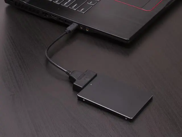 Alt view image 5 of 6 - Rosewill RCW-608 USB Type C to SATA Adapter Cable for 2.5" SATA SSD HDD, Support SATA III / II / I and UASP
