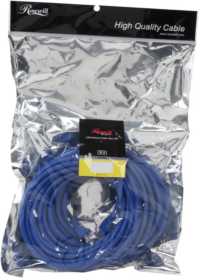 Alt view image 3 of 3 - Rosewill RCW-557 50ft. /Network Cable Cat 6 Blue