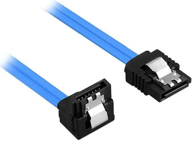 Main image of Rosewill SATA Cable 90 Degree Right Angle SATA III 6.0 Gbps, SATA Cable 18 Inches, SATA 3 Cable - 18 Inches, Blue