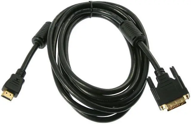 Alt view image 2 of 3 - Rosewill RC-10-HDM-DVM-BK - 10-Foot HDMI to DVI Cable (24 + 1-Pin)
