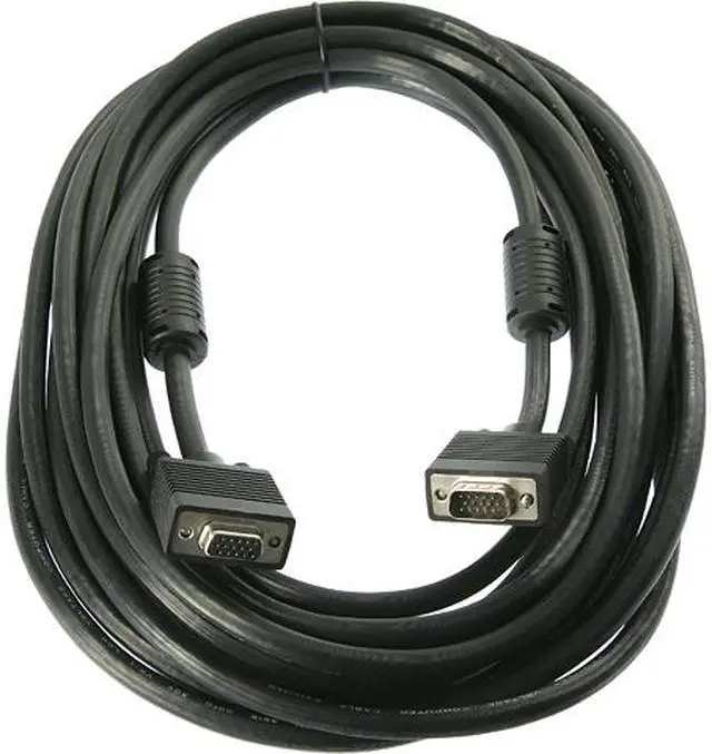 Alt view image 2 of 3 - Rosewill RC-25-VG-MF-BK - 25-Foot VGA / SVGA Male to Female Coaxial Cable with Dual Ferrites Cores