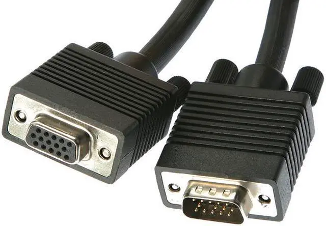 Main image of Rosewill RC-25-VG-MF-BK - 25-Foot VGA / SVGA Male to Female Coaxial Cable with Dual Ferrites Cores
