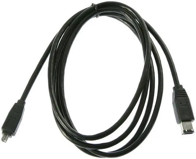 Alt view image 2 of 3 - Rosewill - 6-Foot IEEE 1394 6-Pin Male to 4-Pin Male FireWire Cable (RC-6-1394-6M-4M-BK)