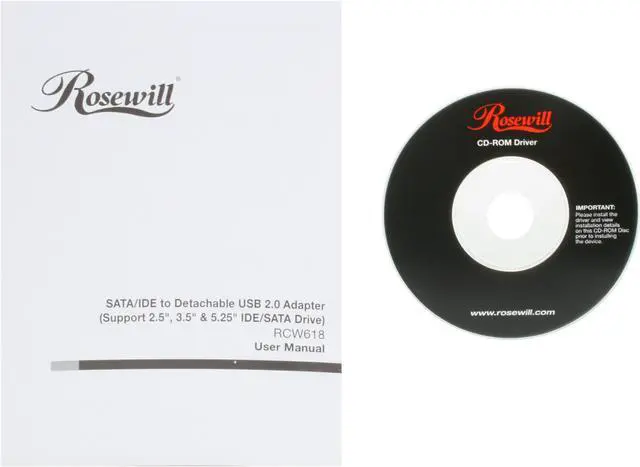 Alt view image 7 of 8 - Rosewill RCW-618 USB to IDE / SATA Adapter - Supports Windows 7