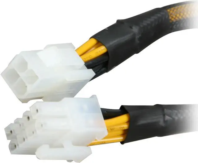 Main image of Rosewill 9.5" EPS 8-Pin Male to ATX 4-Pin Female Cable with Cable Sleeve Model RCA-RU9.5-P8M-P4F