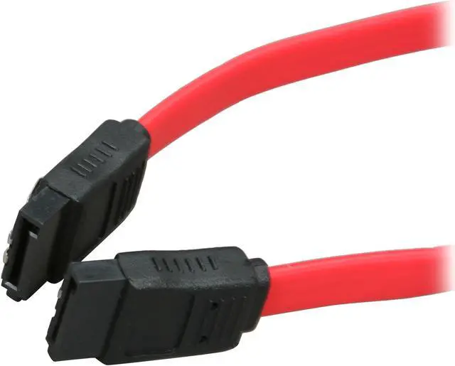 Main image of Rosewill 10" Red Flat Serial ATA III Cable with Locking Latch - Supports 6 Gbps, 3 Gbps, and 1.5 Gbps Transfer Rates (RCA-RU-10-SA3-RD)