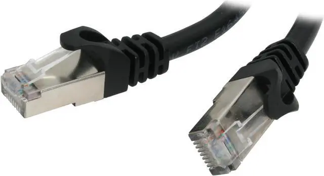 Main image of Rosewill RCW-25-CAT6a-BK 25 ft. Cat 6A Black Shielded Twist Pair (STP) Enhanced 550MHz Networking Cable