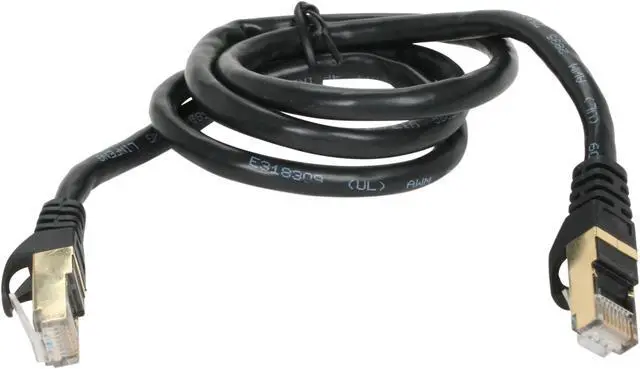 Alt view image 2 of 3 - Rosewill RCW-3-CAT7-BK 3 ft. Cat 7 Black Shielded Twisted Pair (S/STP) Networking Cable