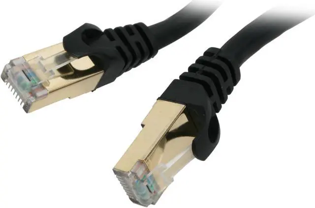 Main image of Rosewill RCW-10-CAT7-BK 10 ft. Cat 7 Black Shielded Twisted Pair (S/STP) Networking Cable
