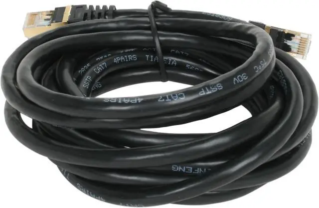 Alt view image 2 of 3 - Rosewill RCW-10-CAT7-BK 10 ft. Cat 7 Black Shielded Twisted Pair (S/STP) Networking Cable