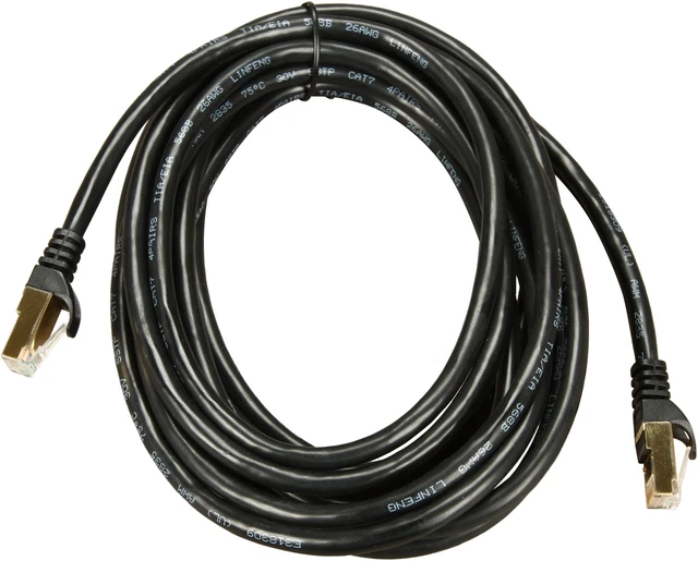 Alt view image 2 of 3 - Rosewill RCW-15-CAT7-BK 15 ft. Cat 7 Black Shielded Twisted Pair (S/STP) Networking Cable