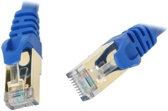 Alt view image 3 of 3 - Rosewill 3 ft. Cat 7 Shielded Networking Cable - Blue, Twisted Pair (S/STP) (RCW-3-CAT7-BL)