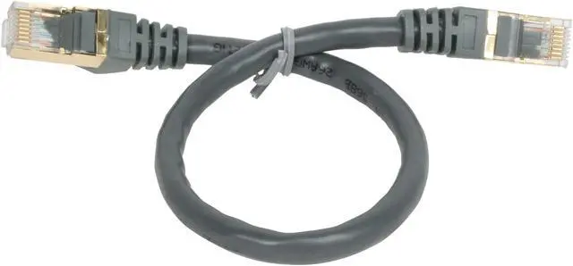 Alt view image 2 of 3 - Rosewill RCW-1-CAT7-GE 1 ft. Cat 7 Grey Shielded Twisted Pair (S/STP) Networking Cable