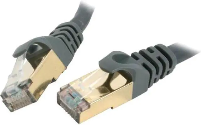 Alt view image 3 of 3 - Rosewill RCW-1-CAT7-GE 1 ft. Cat 7 Grey Shielded Twisted Pair (S/STP) Networking Cable