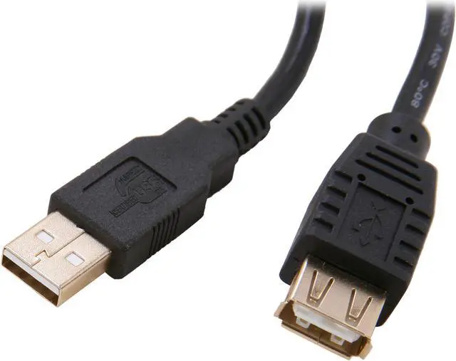 Main image of Rosewill RCAB-11004 - 1.5-Foot USB 2.0 A Male to A Female Extension Cable - Black, Gold Plated