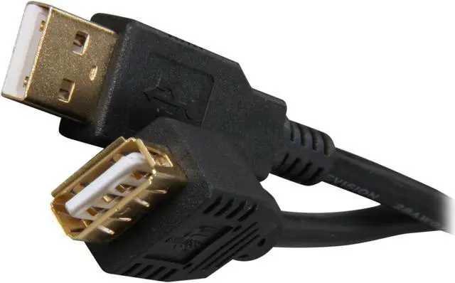 Main image of Rosewill RCAB-11005 3 ft. Black USB2.0 A Male to A Female Extension Cable, Gold Plated, Black