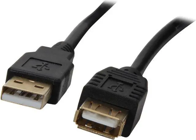 Main image of Rosewill RCAB-11007 – 15 Feet USB A Male to A Female Extension Cable - Black, Gold Plated Connectors