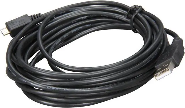 Alt view image 2 of 3 - Rosewill RCAB-11019 - 15-Foot USB 2.0 A Male to Micro B (5-Pin) Male Cable - Black