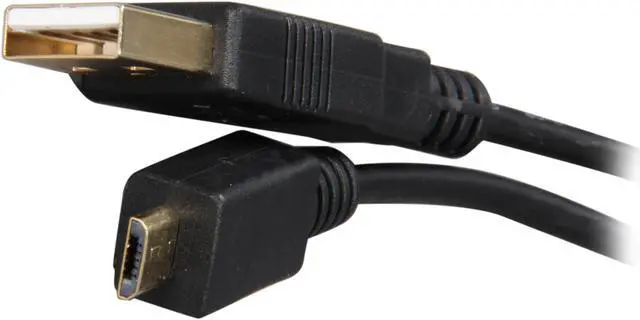 Main image of Rosewill RCAB-11020 - 1.5-Foot USB 2.0 A Male to Micro B (5-Pin) Male Cable with Ferrite Core - Black with Gold Plated Connectors