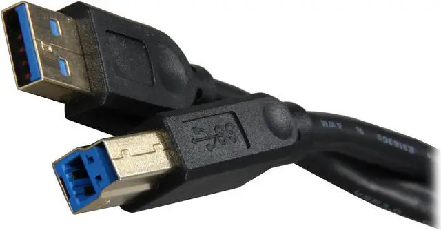 Main image of Rosewill RCAB-11027 - 1.5-Foot USB 3.0 A Male to B Male Cable - Black with Gold Plated Connectors
