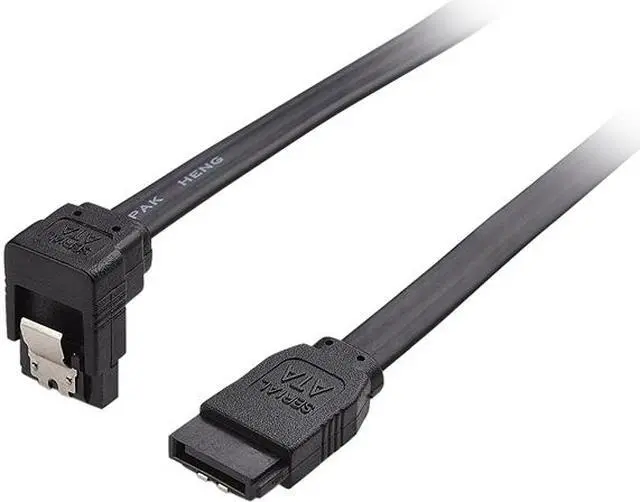 Main image of Rosewill SATA Cable 90 Degree Right Angle SATA III 6.0 Gbps, SATA Cable 12 Inches, SATA 3 Cable - 12 Inches, Black