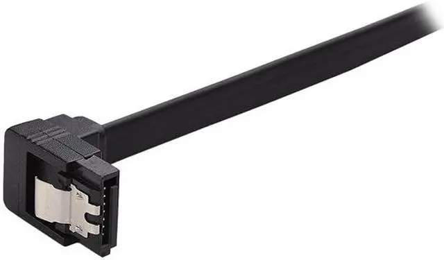 Alt view image 2 of 3 - Rosewill SATA Cable 90 Degree Right Angle SATA III 6.0 Gbps, SATA Cable 12 Inches, SATA 3 Cable - 12 Inches, Black