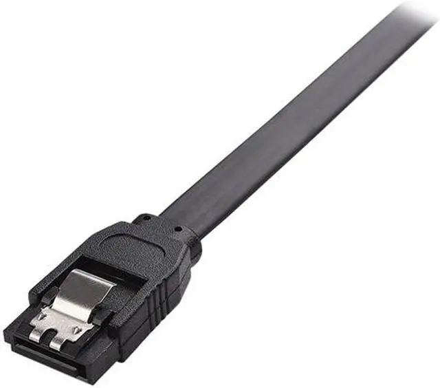 Alt view image 3 of 3 - Rosewill SATA Cable 90 Degree Right Angle SATA III 6.0 Gbps, SATA Cable 12 Inches, SATA 3 Cable - 12 Inches, Black