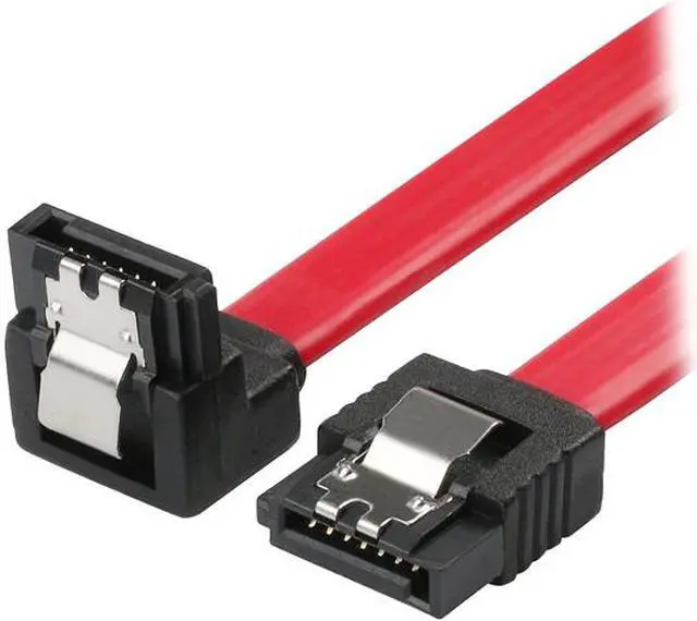 Main image of Rosewill SATA Cable 90 Degree Right Angle SATA III 6.0 Gbps, SATA Cable 18 Inches, SATA 3 Cable - 18 Inches, Red