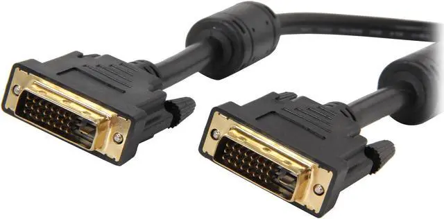 Main image of Rosewill RCAB-11053 - Black 3-Foot Digital Dual-Link Cable - DVI-D (24 + 1-Pin) Male-to-Male, Gold Plated Connectors with Ferrite Cores, 28 AWG