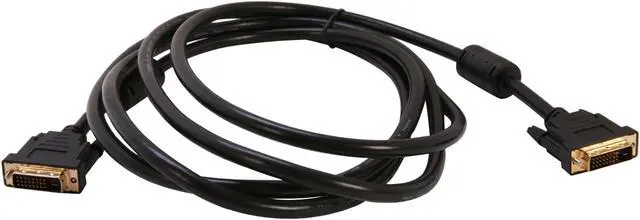 Alt view image 2 of 3 - Rosewill Model RCAB-11054 - Black 10-Foot DVI-D (24+1) Male
to DVI-D (24+1) Male Digital Dual Link Cable, Gold Plated, with Ferrite Cores, 28 AWG