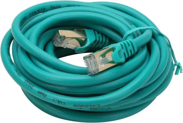 Alt view image 2 of 3 - Rosewill RCNC-11037 - 15-Foot Cat 7 Shielded Networking Cable - Twisted Pair (S / STP), Green