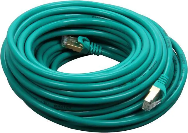 Alt view image 2 of 3 - Rosewill RCNC-11039 - 50-Foot Cat 7 Shielded Networking Cable - Twisted Pair (S / STP), Green
