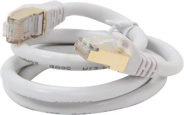 Alt view image 2 of 3 - Rosewill RCNC-11058 - 3-Foot Cat 7 Shielded Networking Cable, Twisted Pair (S / STP), White