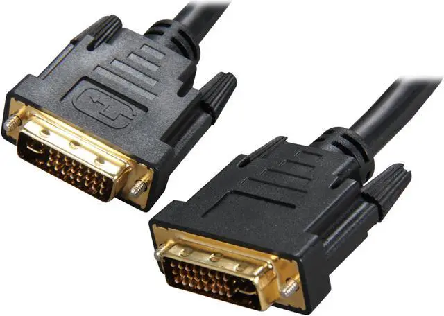 Main image of Rosewill RCDV-11001 - Black, 3-Foot DVI-I Male to DVI-I Male Cable with Dual Ferrites Cores