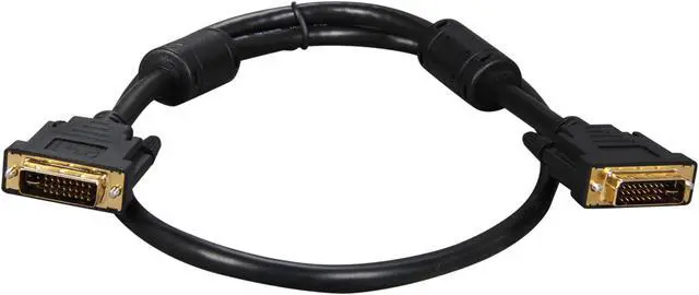 Alt view image 2 of 3 - Rosewill RCDV-11001 - Black, 3-Foot DVI-I Male to DVI-I Male Cable with Dual Ferrites Cores