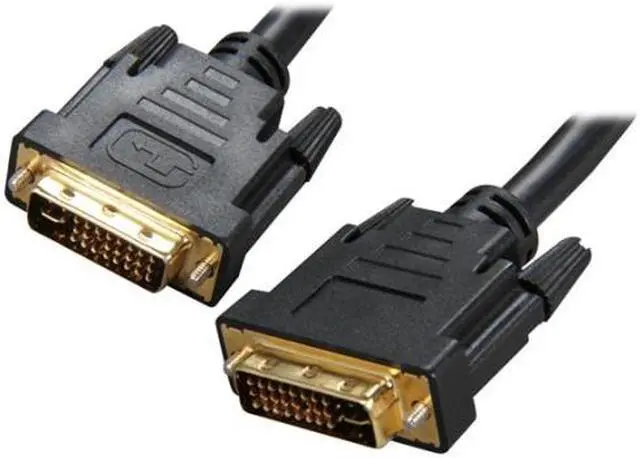 Alt view image 3 of 3 - Rosewill RCDV-11001 - Black, 3-Foot DVI-I Male to DVI-I Male Cable with Dual Ferrites Cores