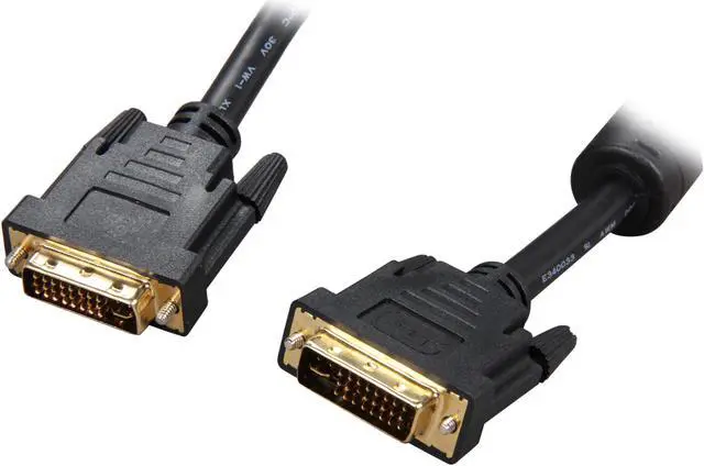 Main image of Rosewill RCDV-11003 Black DVI-I Male to DVI-I Male Male to Male DVI-I Male to DVI-I Male Cable w/ Dual Ferrites Cores