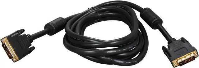 Alt view image 2 of 2 - Rosewill RCDV-11003 Black DVI-I Male to DVI-I Male Male to Male DVI-I Male to DVI-I Male Cable w/ Dual Ferrites Cores
