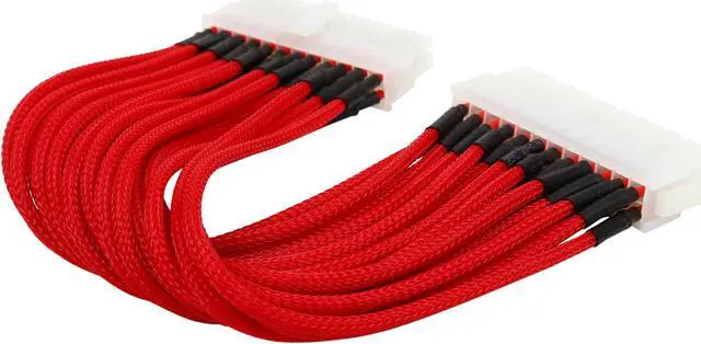 Alt view image 2 of 3 - Rosewill RCDV-12006 - 9.84" Single Sleeve 24-Pin Motherboard Extension Cable - Male to Female