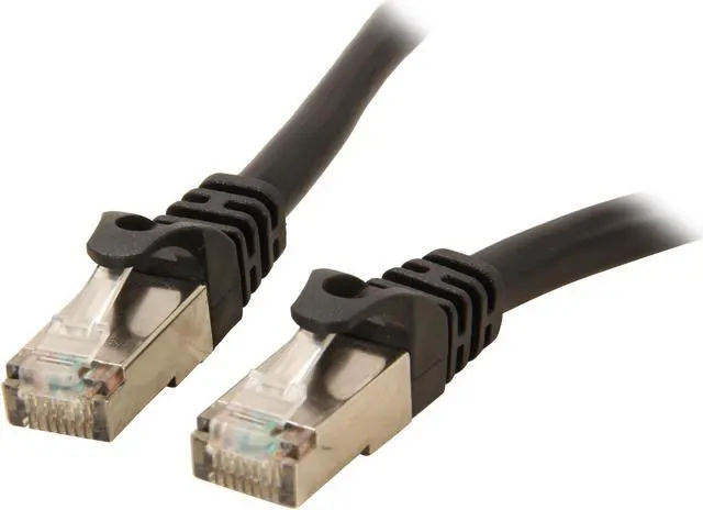 Main image of Rosewill RCNC-12001 - 1-Foot Black Cat 6A Screened, Shielded Enhanced 550MHz Network Ethernet Cable - Twisted Pair (S / STP)