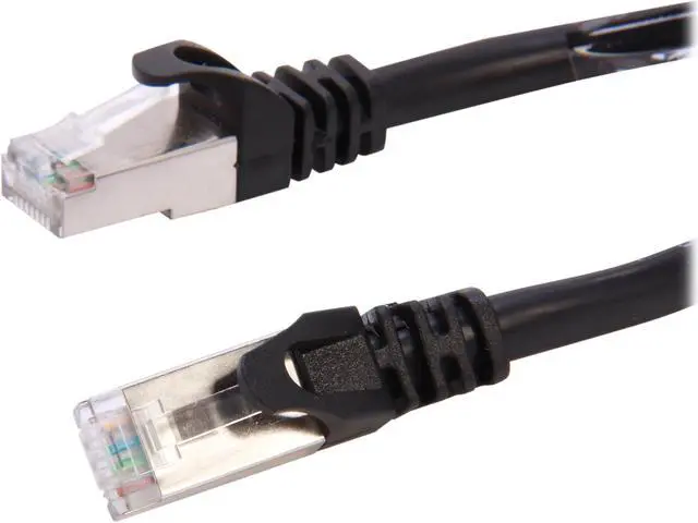 Main image of Rosewill RCNC-12003 - 7 ft. Black Cat 6A Screened, Shielded Enhanced 550MHz Network Cable -  Twisted Pair (S / STP)