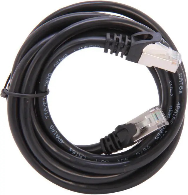 Alt view image 2 of 3 - Rosewill RCNC-12003 - 7 ft. Black Cat 6A Screened, Shielded Enhanced 550MHz Network Cable -  Twisted Pair (S / STP)