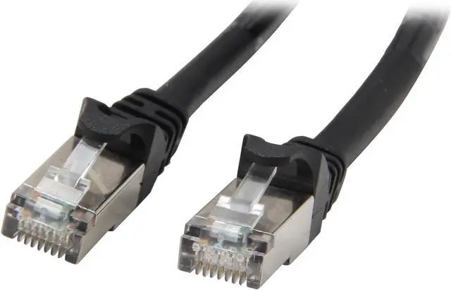 Main image of Rosewill RCNC-12007 50-Foot Black Cat 6A Enhanced 550 MHz Network Ethernet Cable - Screened, Shielded Twisted Pair (S / STP)