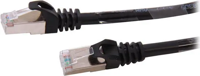 Main image of Rosewill RCNC-12008 - 100-Foot Cat 6A Black, Shielded, Screened, Enhanced 550MHz Network Ethernet Cable - Twisted Pair (S / STP)