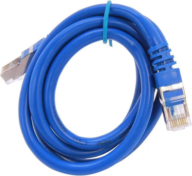 Alt view image 2 of 3 - Rosewill RCNC-12010 - 3-Foot Blue Cat 6A Screened, Shielded Enhanced 550MHz Network Ethernet Cable - Twisted Pair (SSTP)