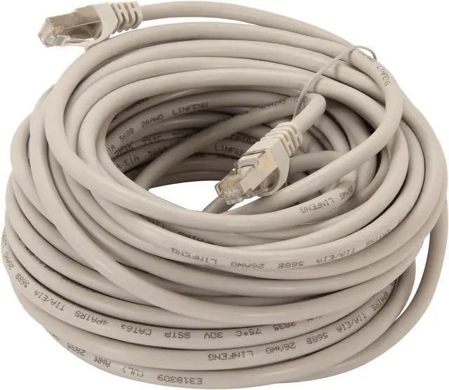 Alt view image 2 of 3 - Rosewill RCNC-12023 - 50-Foot Gray Cat 6A Shielded Screened Twisted Pair (S / STP) Enhanced 550MHz Network Ethernet Cable
