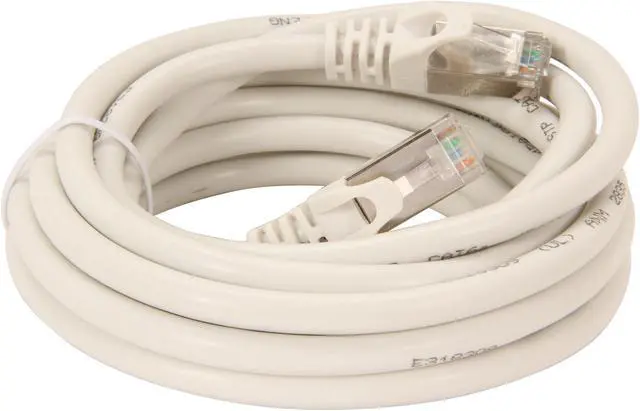 Alt view image 2 of 3 - Rosewill RCNC-12044 - 10-Foot White Cat 6A Enhanced 550 MHz Network Ethernet Cable - Screened, Shielded Twisted Pair (S / STP)