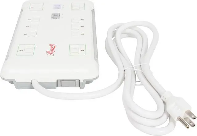 Alt view image 6 of 7 - Rosewill RHSP-13003 - Slim, 10-Outlet Surge Blocking, Fireproof Power Surge Protector – Up to 2880 Joules / 40dB Protection, and Telephone / DSL and TV / Cable Line Protection
